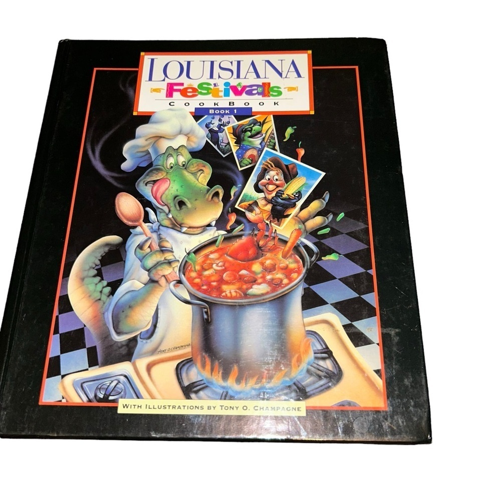 VTG Louisiana Festivals Cookbook Lou Ana Gardens Jambalaya Creole Crawfish